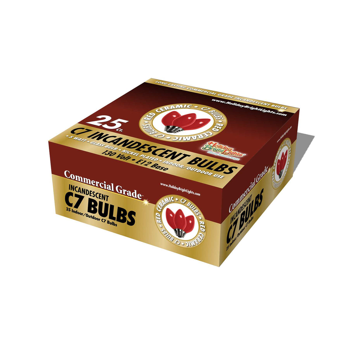 C7 Incandescent Smooth Opaque Bulbs (Retail Box)
