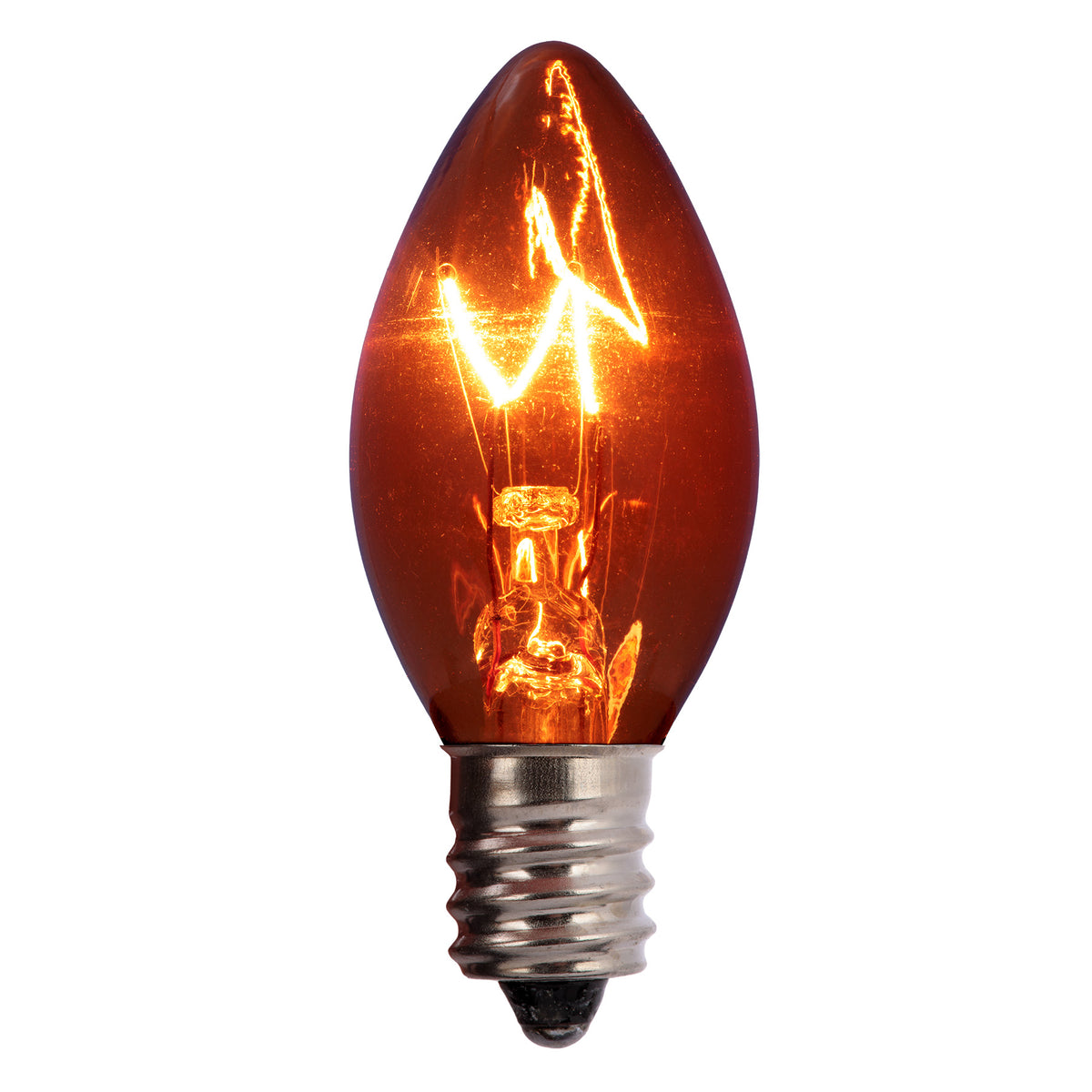 C7 Incandescent Smooth Transparent Bulbs (Retail Box)