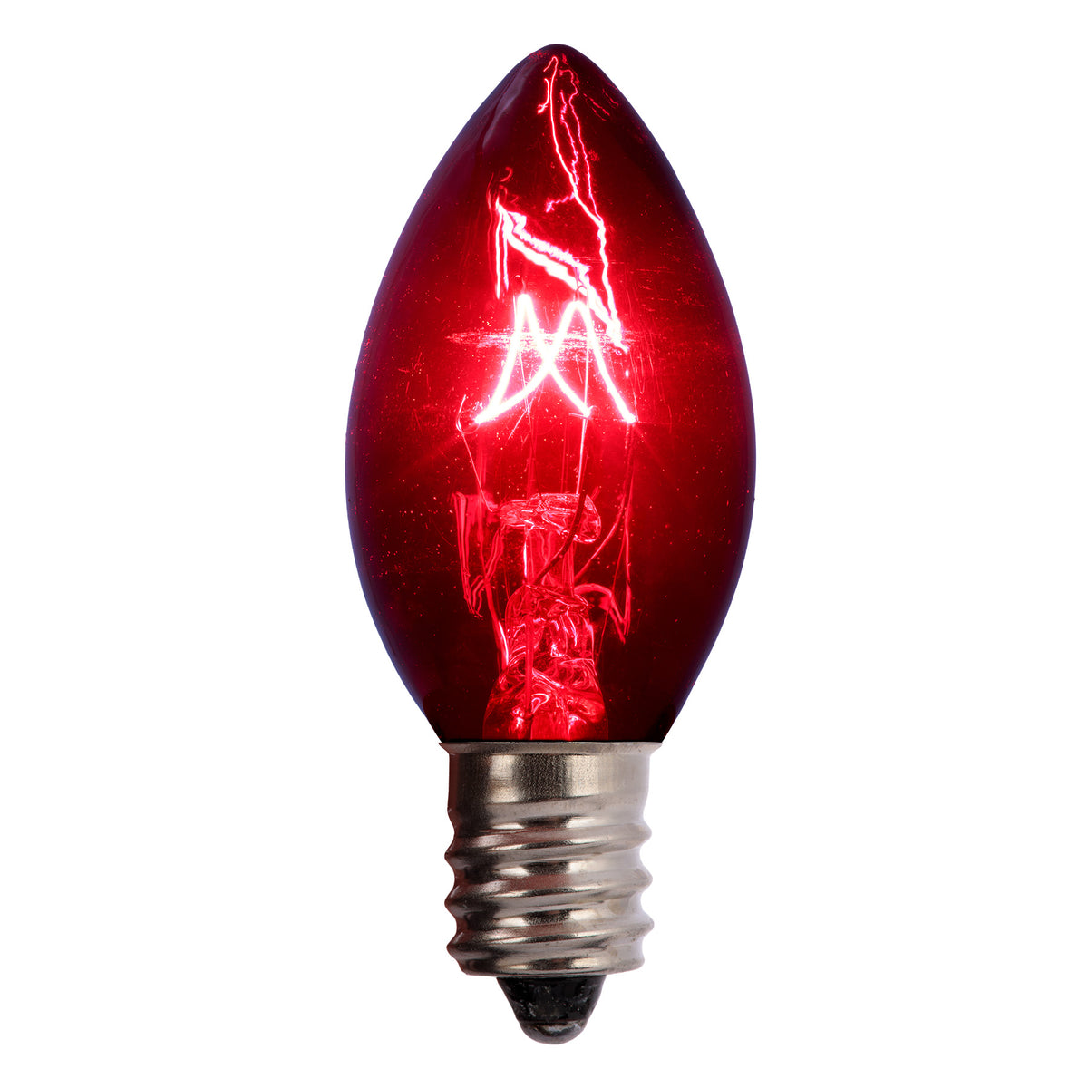 C7 Incandescent Smooth Transparent Bulbs (Retail Box)
