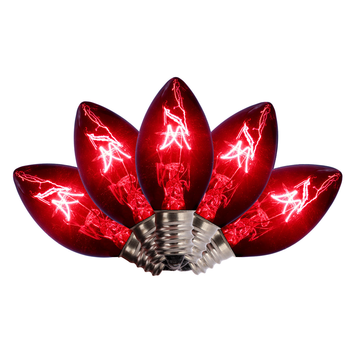C7 Incandescent Smooth Transparent Bulbs (Retail Box)