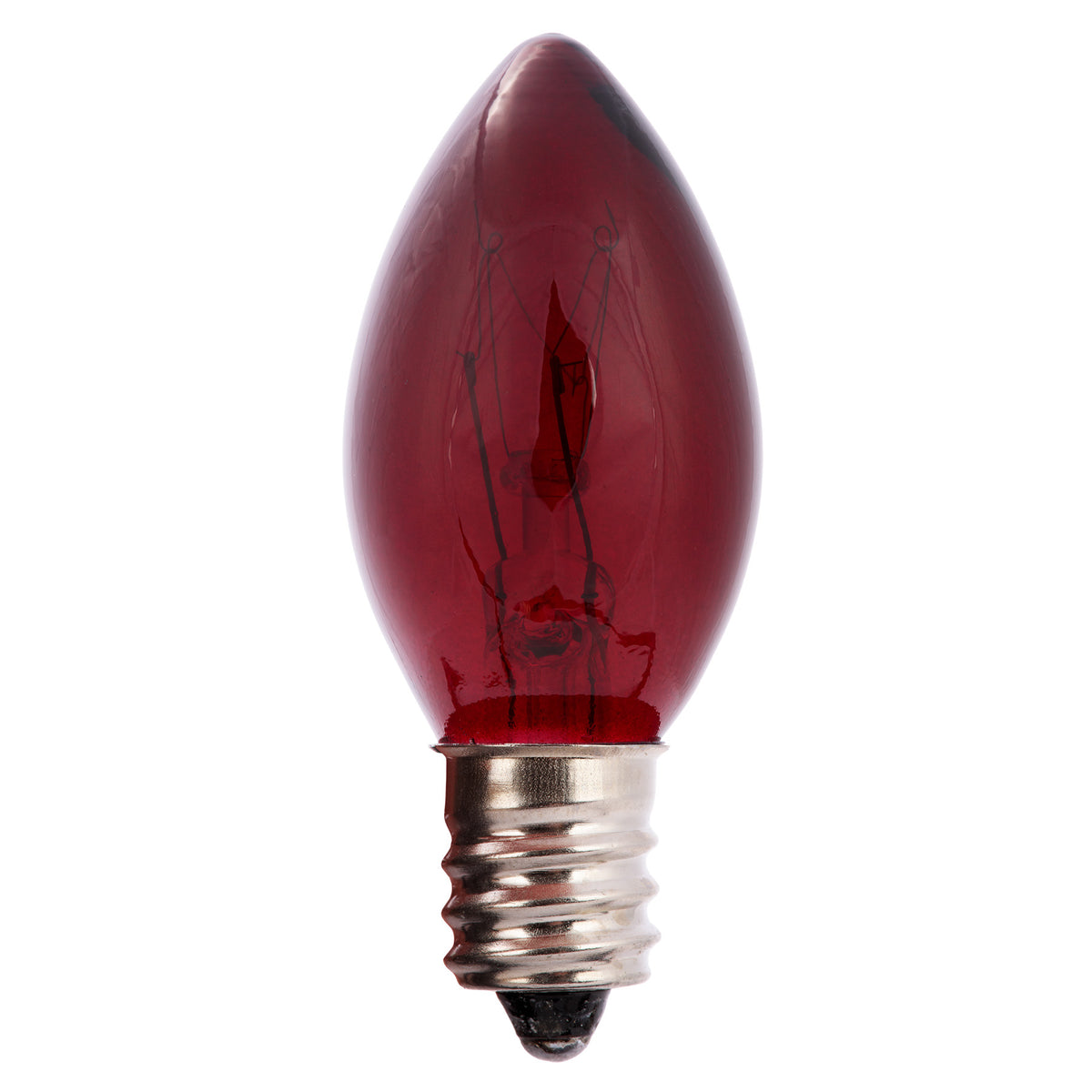 C7 Incandescent Smooth Transparent Triple Spray Bulbs (Retail Box)