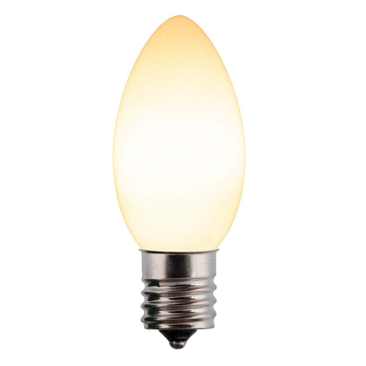 C9 Incandescent Smooth Opaque Bulbs (Retail Box)