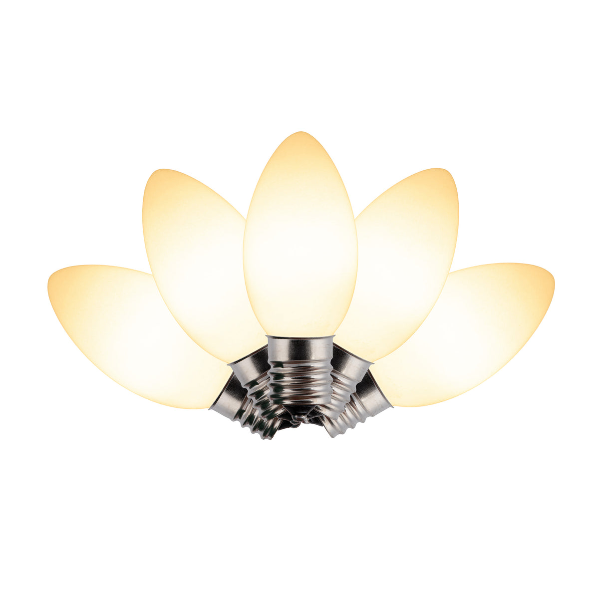 C9 Incandescent Smooth Opaque Bulbs (Retail Box)