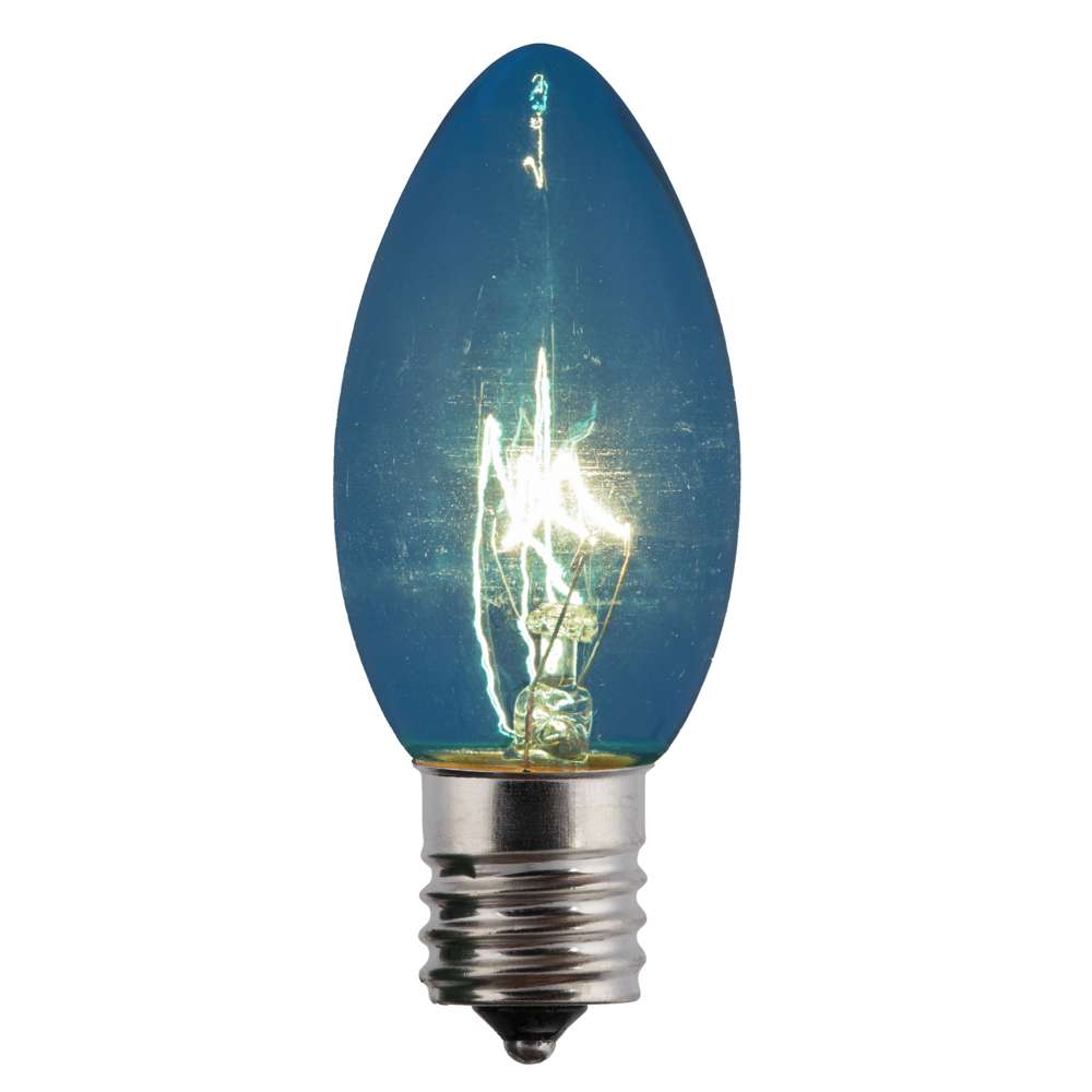 C9 Incandescent Smooth Transparent Bulbs (Retail Box)