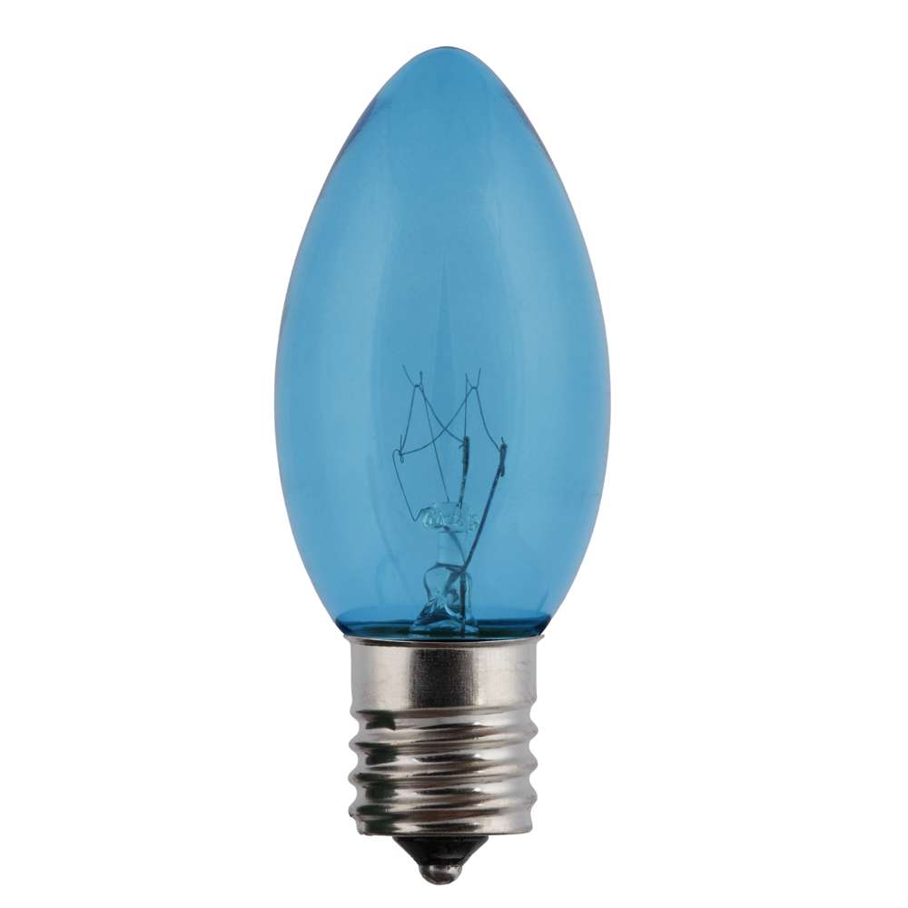 C9 Incandescent Smooth Transparent Bulbs (Retail Box)