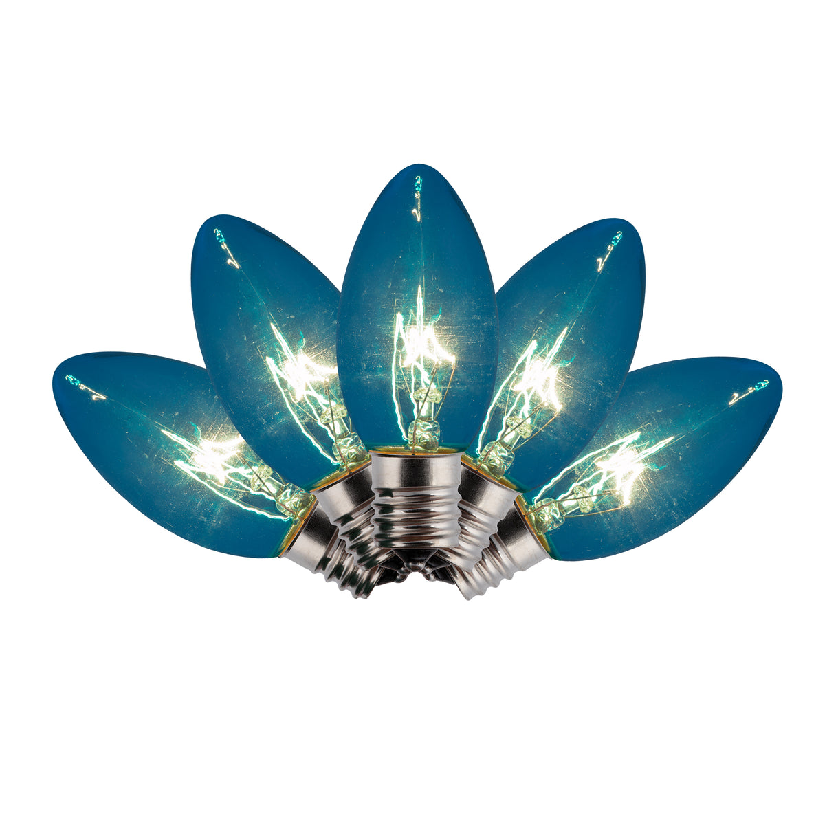 C9 Incandescent Smooth Transparent Bulbs (Retail Box)