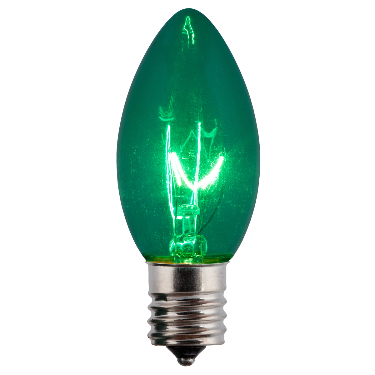 C9 Incandescent Smooth Transparent Bulbs (Retail Box)