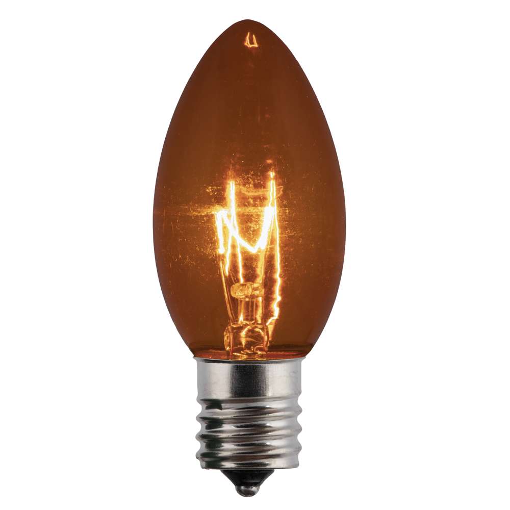 C9 Incandescent Smooth Transparent Bulbs (Retail Box)