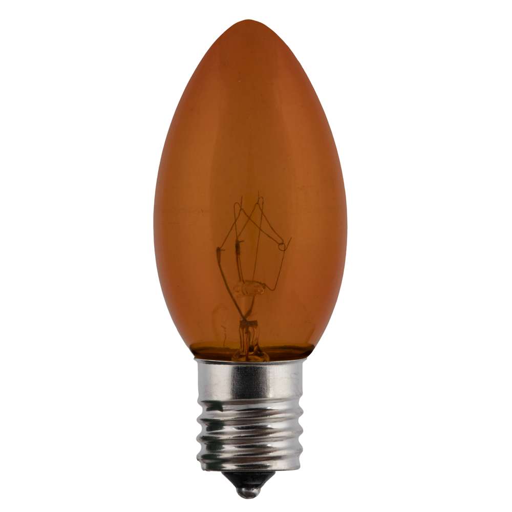 C9 Incandescent Smooth Transparent Bulbs (Retail Box)