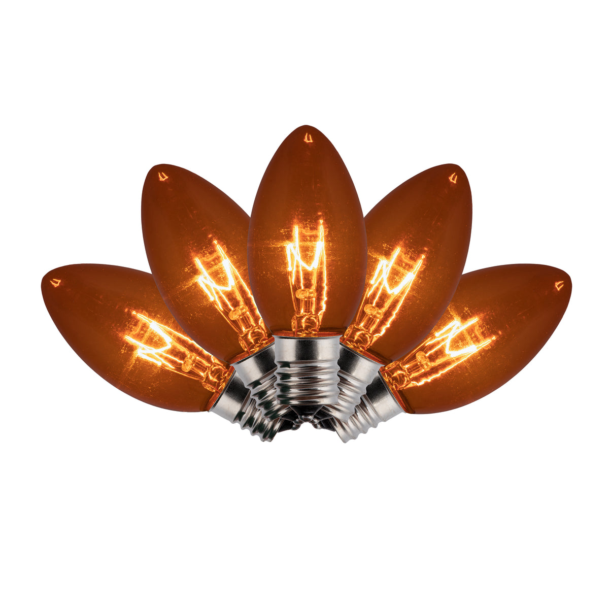 C9 Incandescent Smooth Transparent Bulbs (Retail Box)
