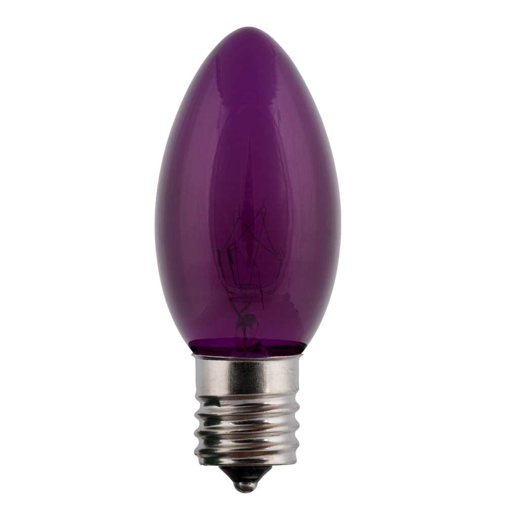 C9 Incandescent Smooth Transparent Bulbs (Retail Box)