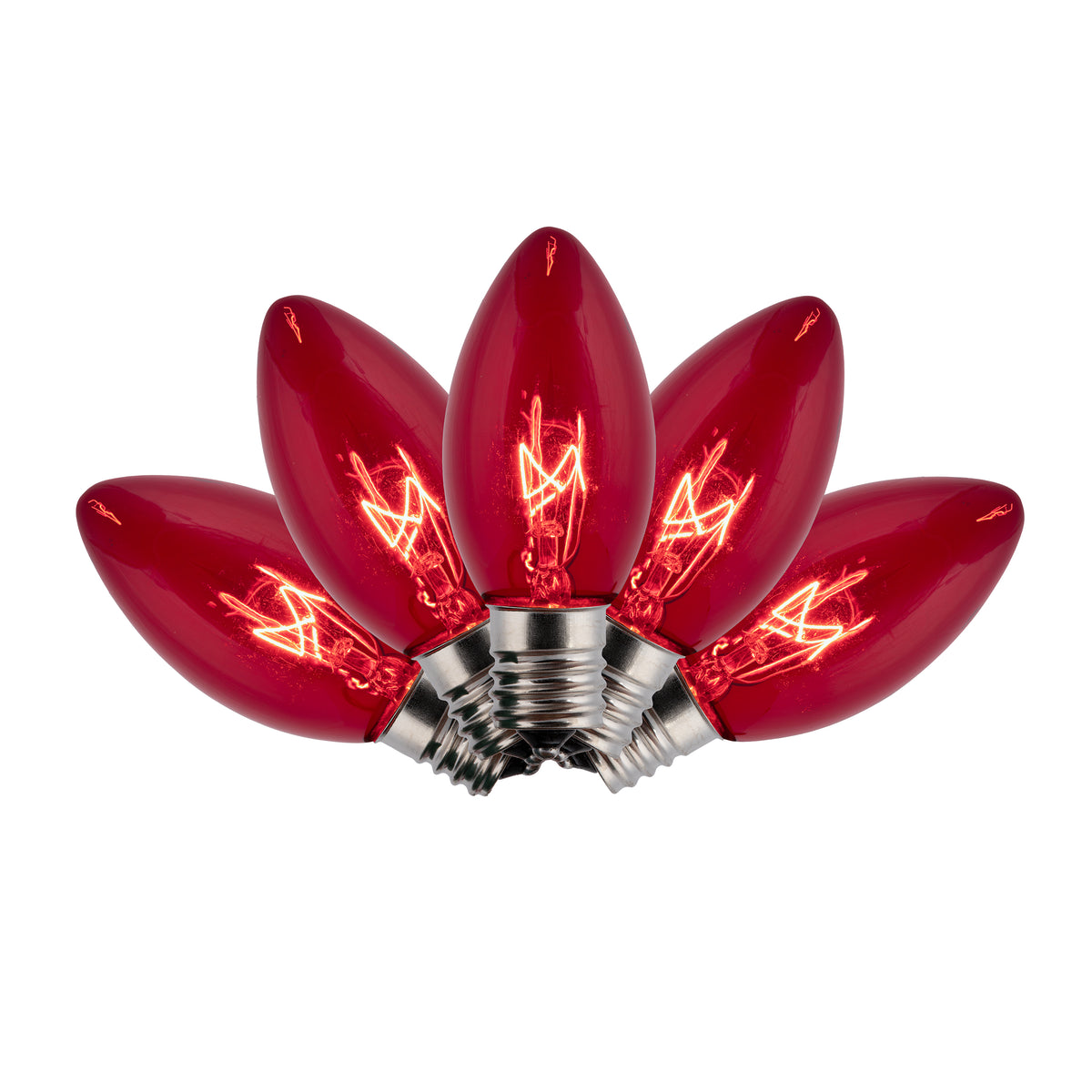 C9 Incandescent Smooth Transparent Bulbs (Retail Box)