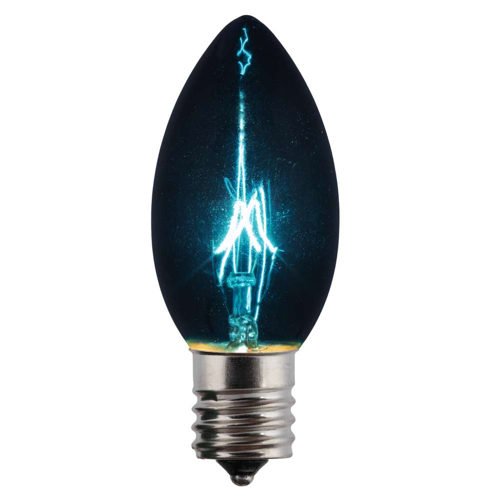 C9 Incandescent Smooth Transparent Triple Spray Bulbs (Retail Box)
