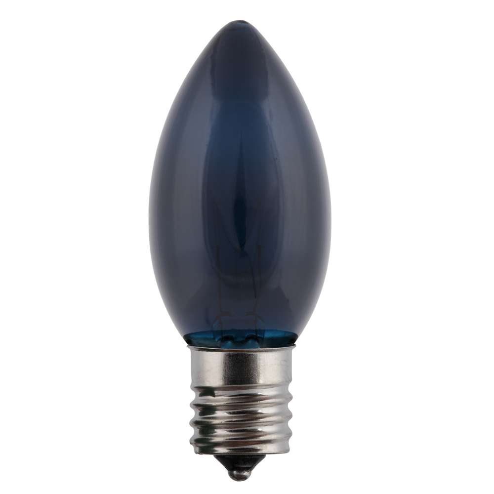 C9 Incandescent Smooth Transparent Triple Spray Bulbs (Retail Box)