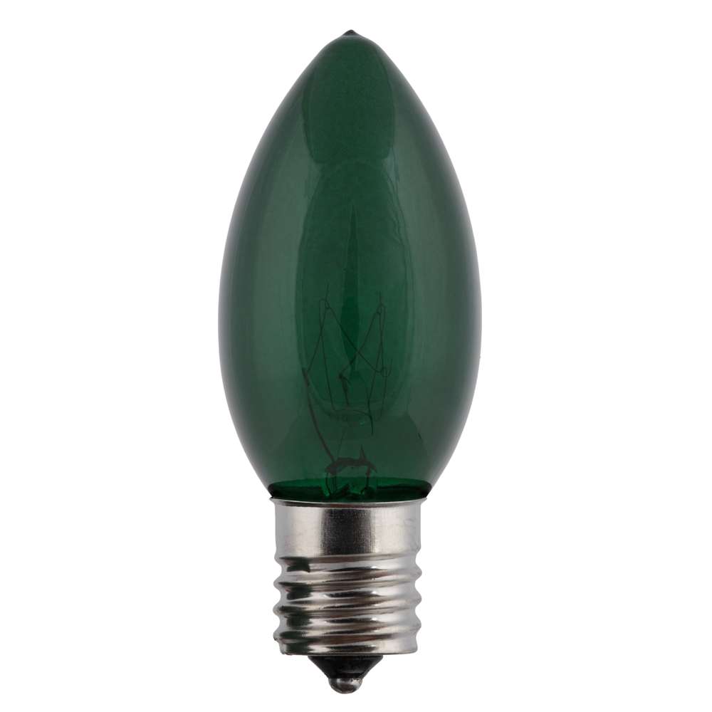 C9 Incandescent Smooth Transparent Triple Spray Bulbs (Retail Box)