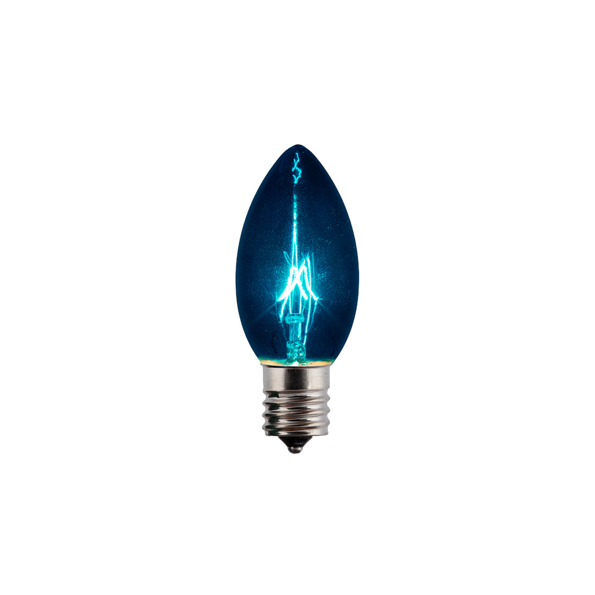 C9 Incandescent Smooth Transparent Triple Spray Bulbs (Retail Box)