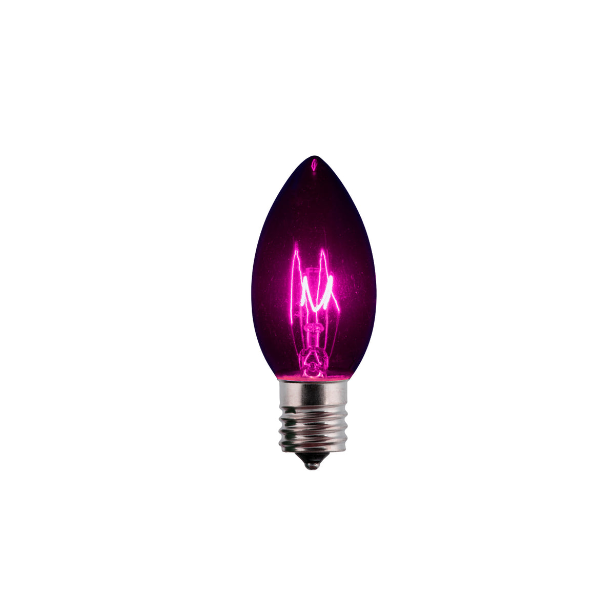 C9 Incandescent Smooth Transparent Triple Spray Bulbs (Retail Box)