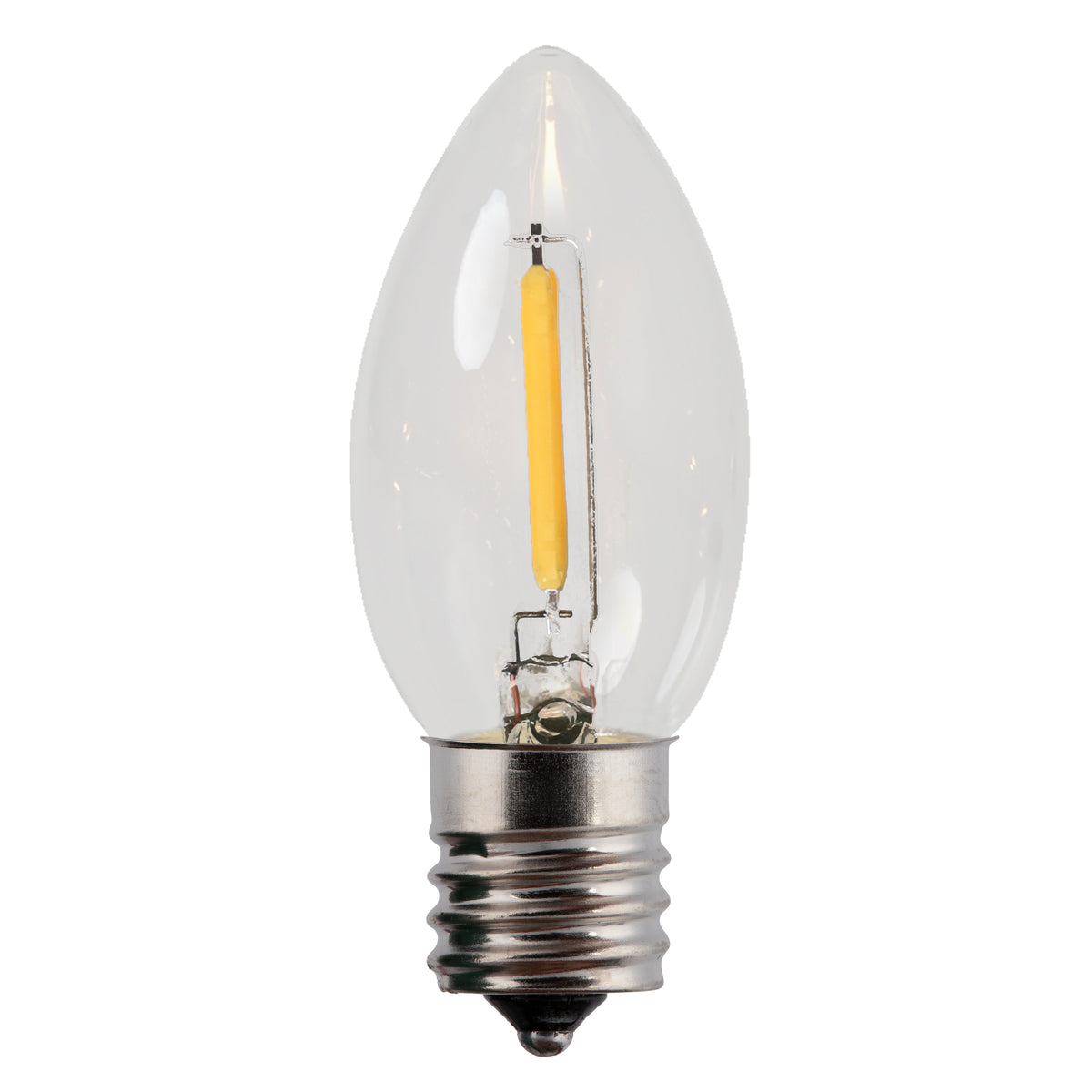 LED C9 SMD Smooth Transparent Glass Bulbs (Retail Box)