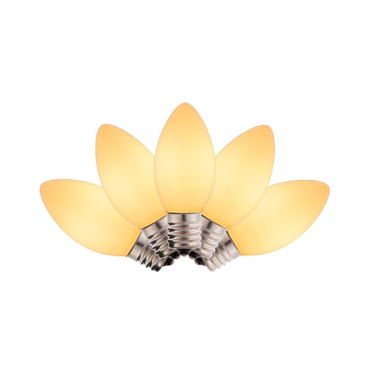 LED C9 SMD Smooth Opaque Glass Bulbs (Retail Box)