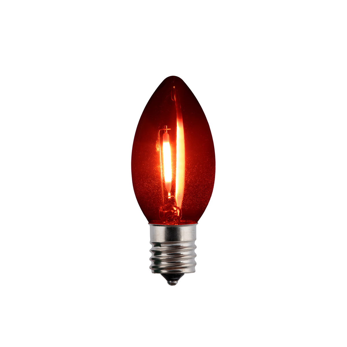 LED C9 SMD Smooth Transparent Glass Bulbs (Retail Box)