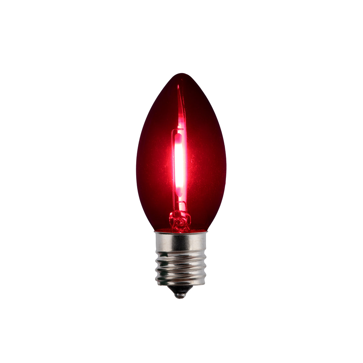 LED C9 SMD Smooth Transparent Glass Bulbs (Retail Box)