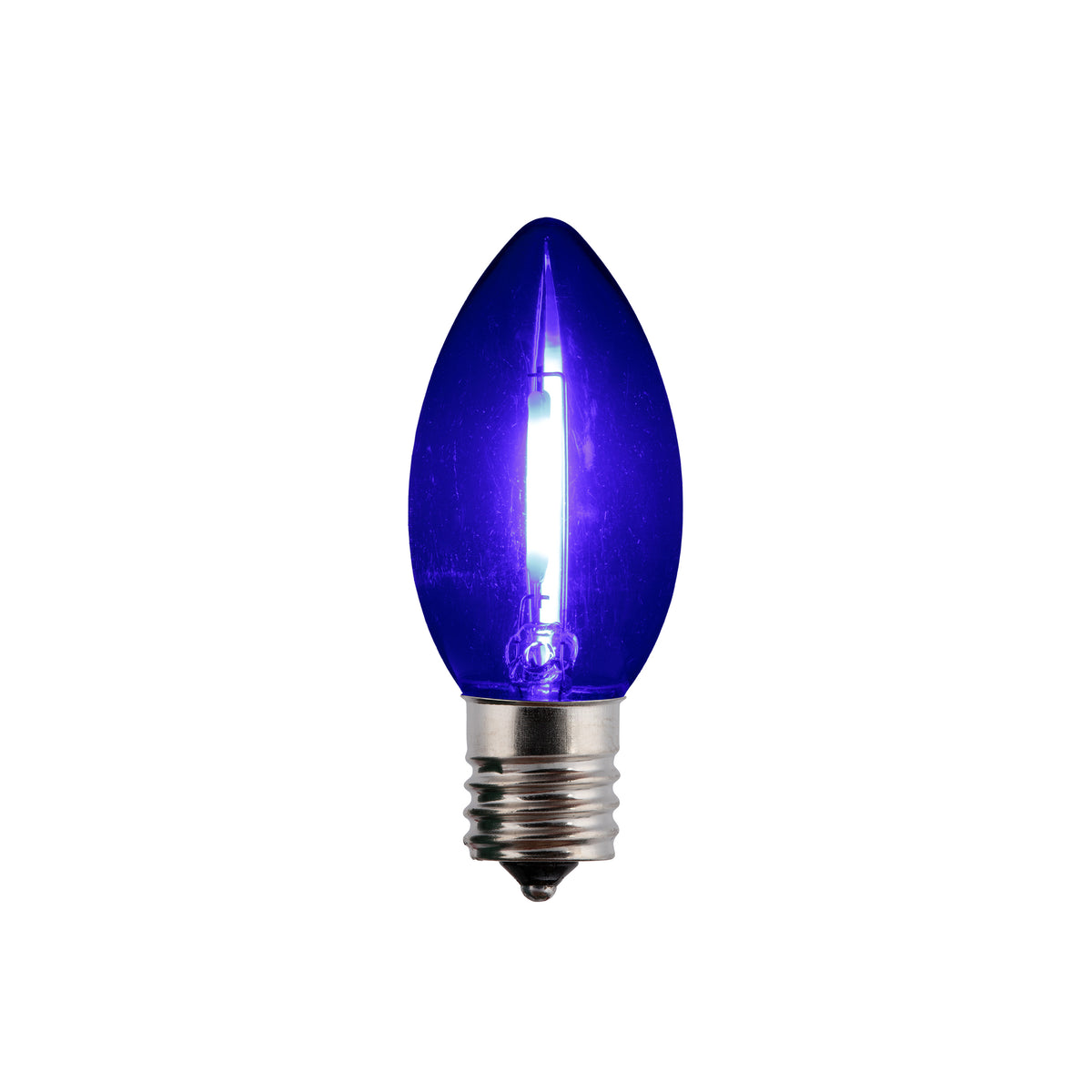 LED C9 SMD Smooth Transparent Glass Bulbs (Retail Box)