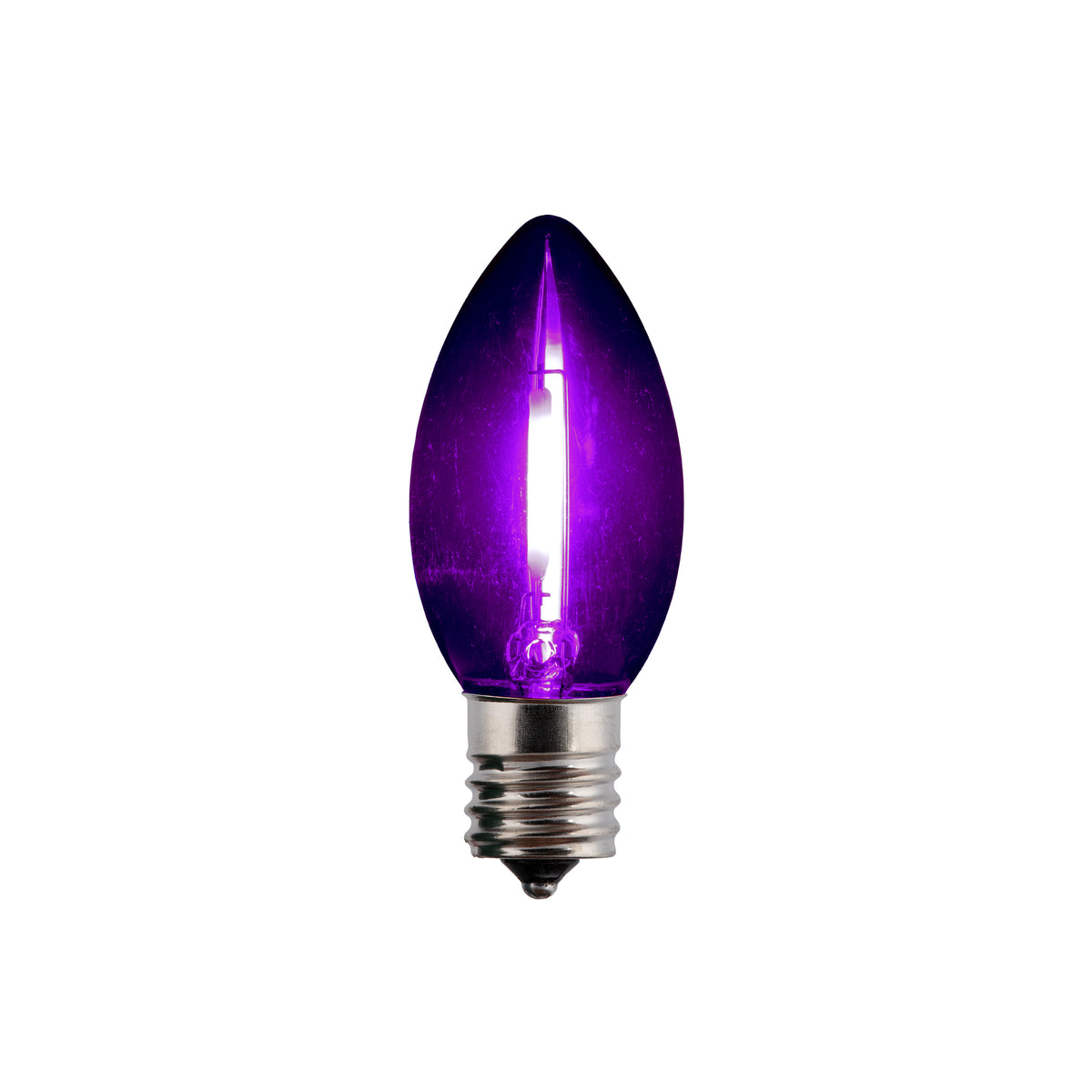 LED C9 SMD Smooth Transparent Glass Bulbs (Retail Box)