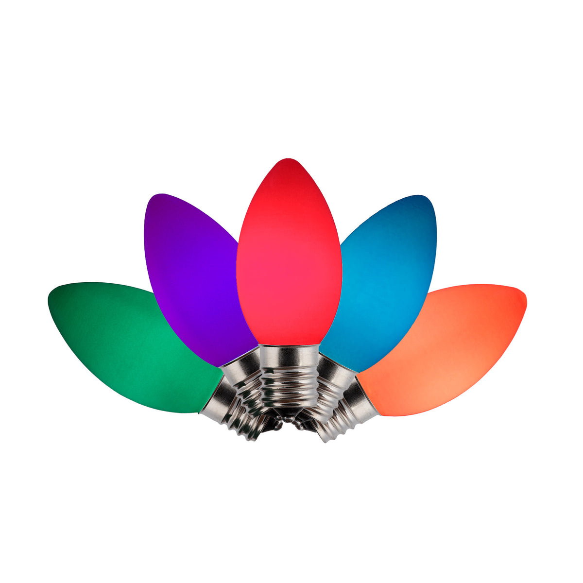 LED C9 SMD Smooth Opaque Glass Bulbs (Retail Box)