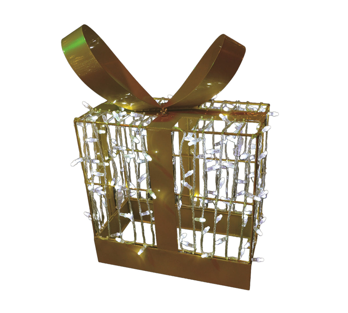 18" 3D Present Wire Frame Décor