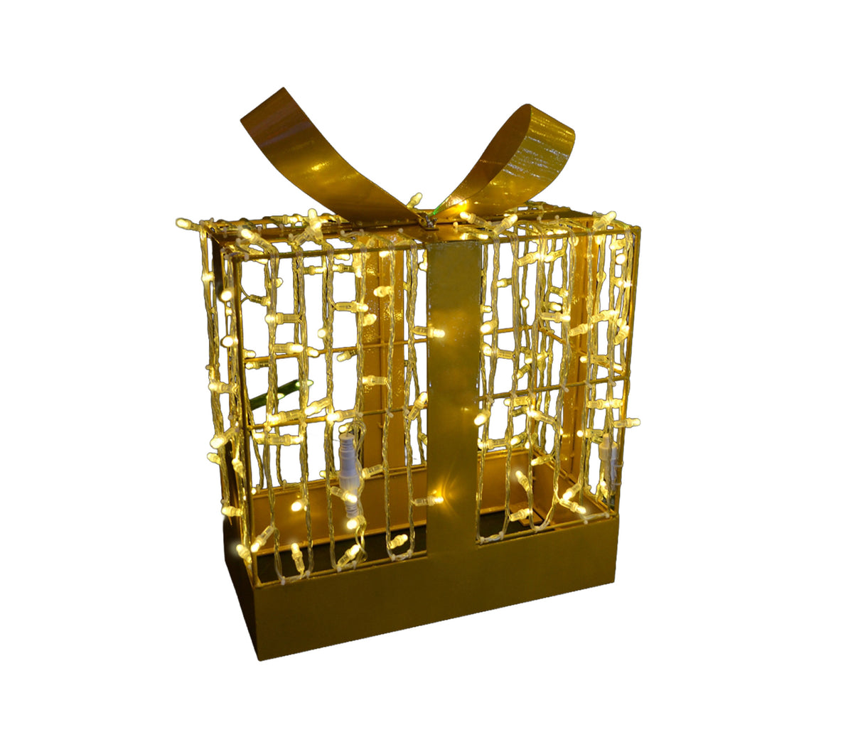 18" 3D Present Wire Frame Décor