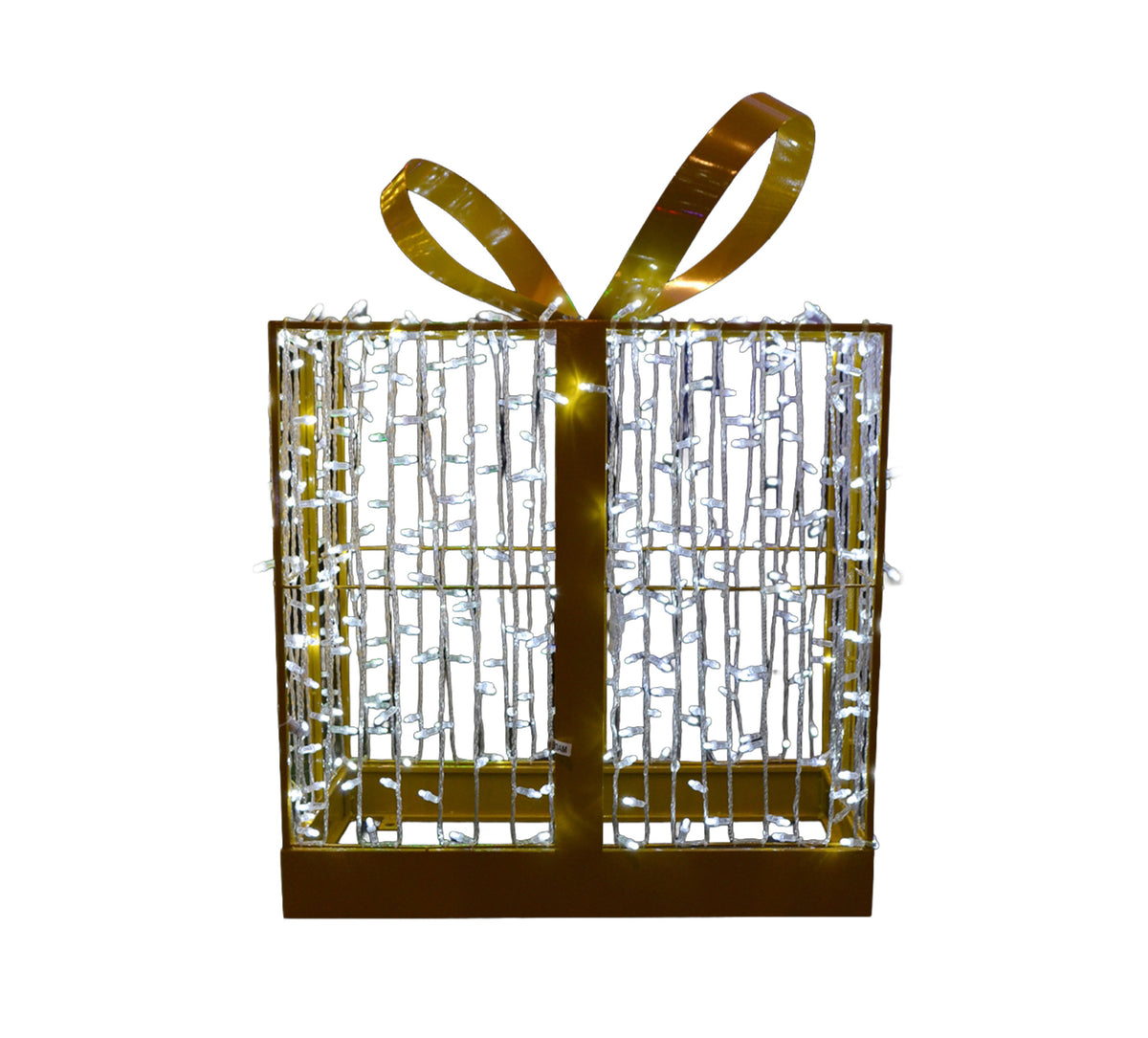 30" 3D Present Wire Frame Décor