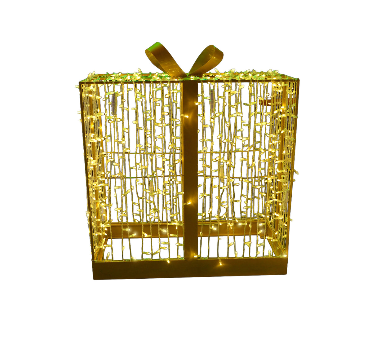 36" 3D Present Wire Frame Décor
