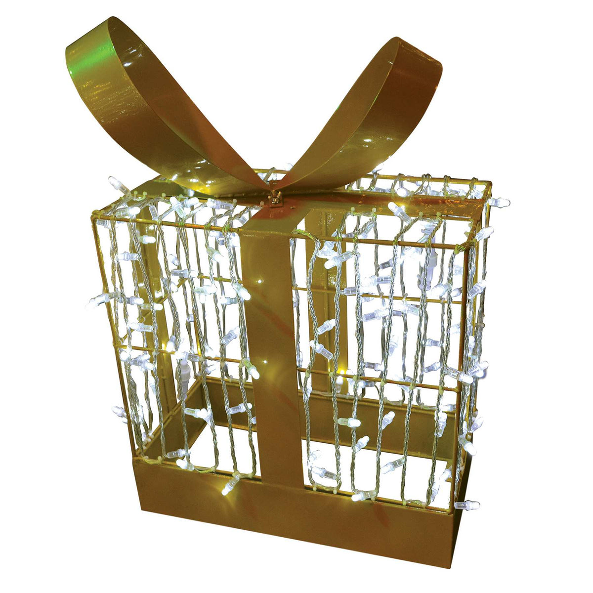36" 3D Present Wire Frame Décor