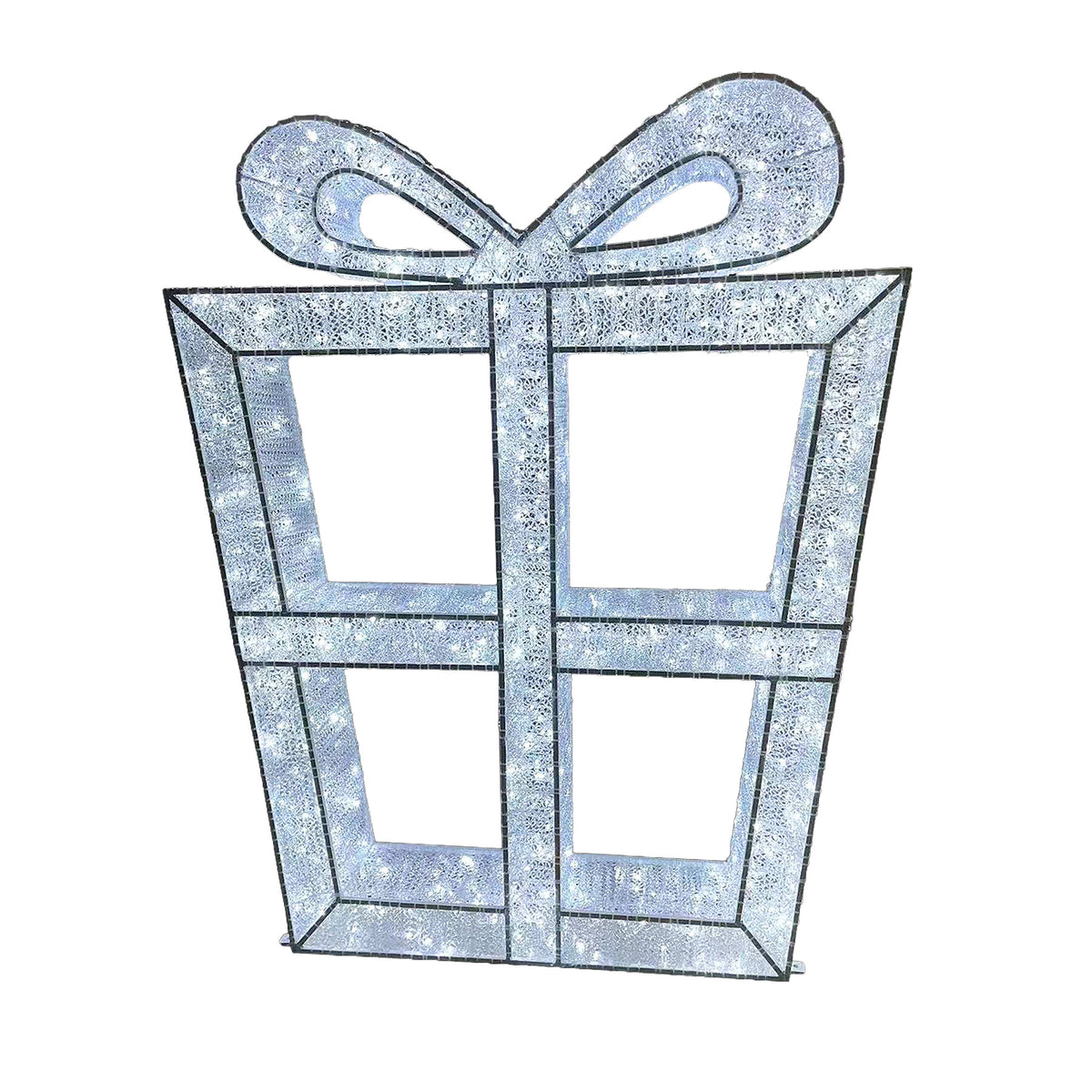 60" Gift Box Wire Frame Décor