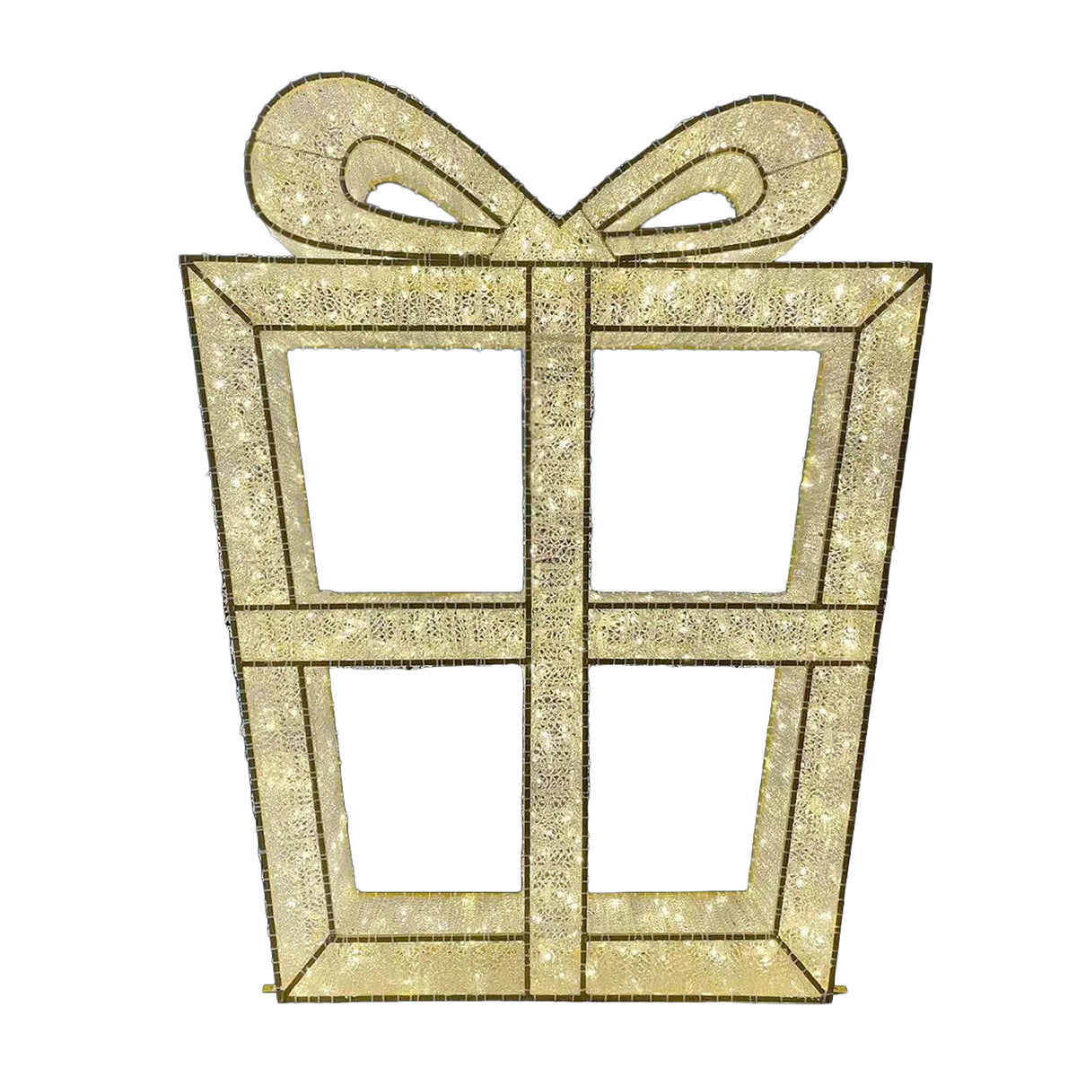60" Gift Box Wire Frame Décor