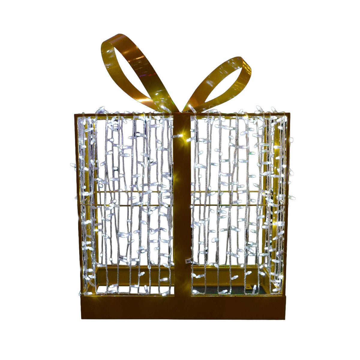 24" 3D Present Wire Frame Décor