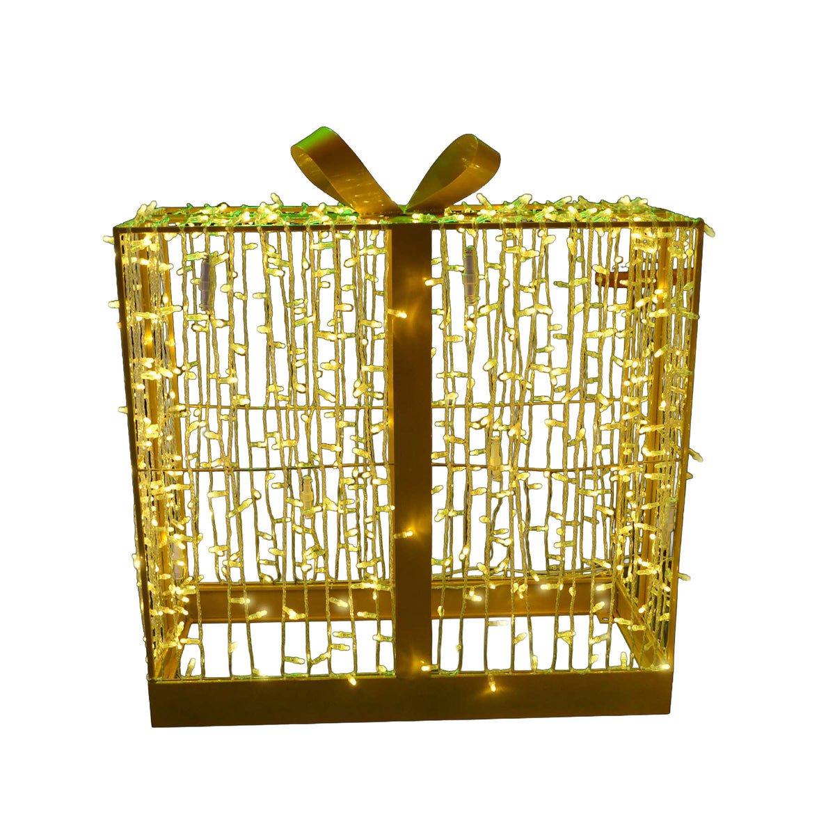 30" 3D Present Wire Frame Décor