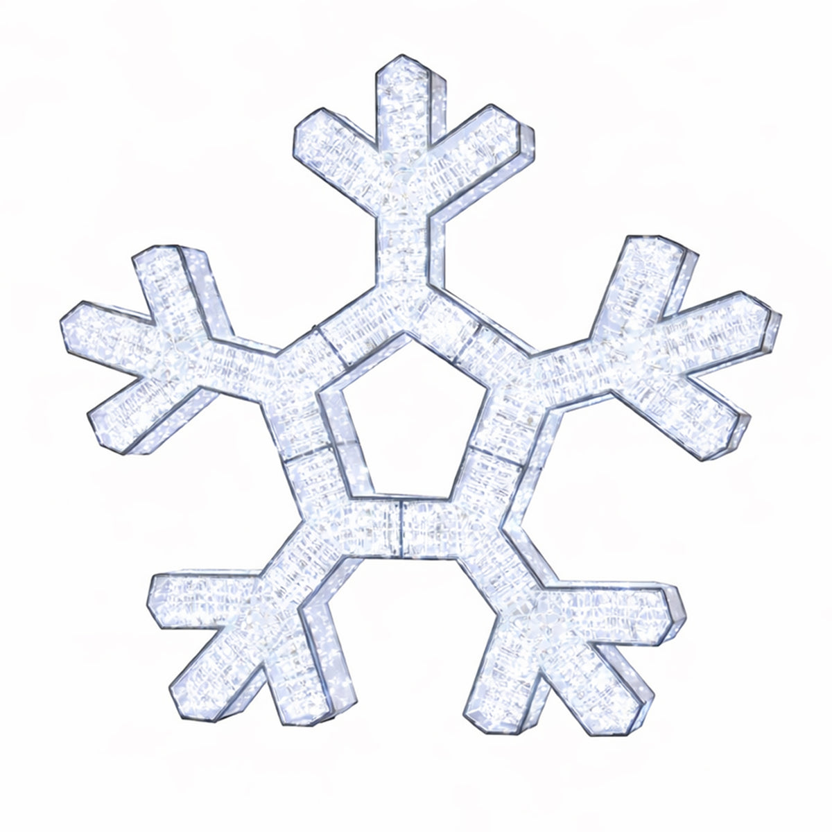 48" Snowflake Wire Frame Décor