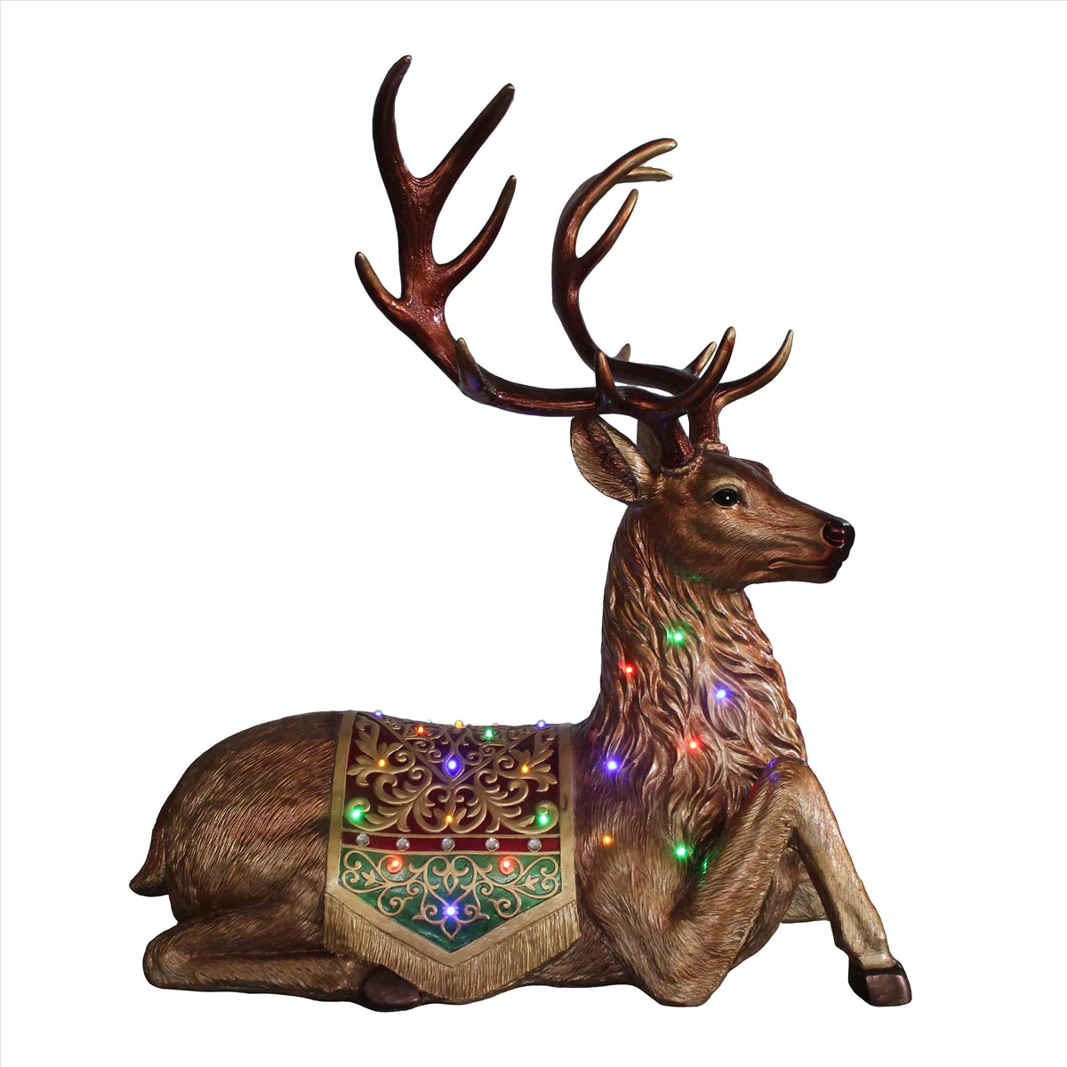 Sitting Deer Resin Statue