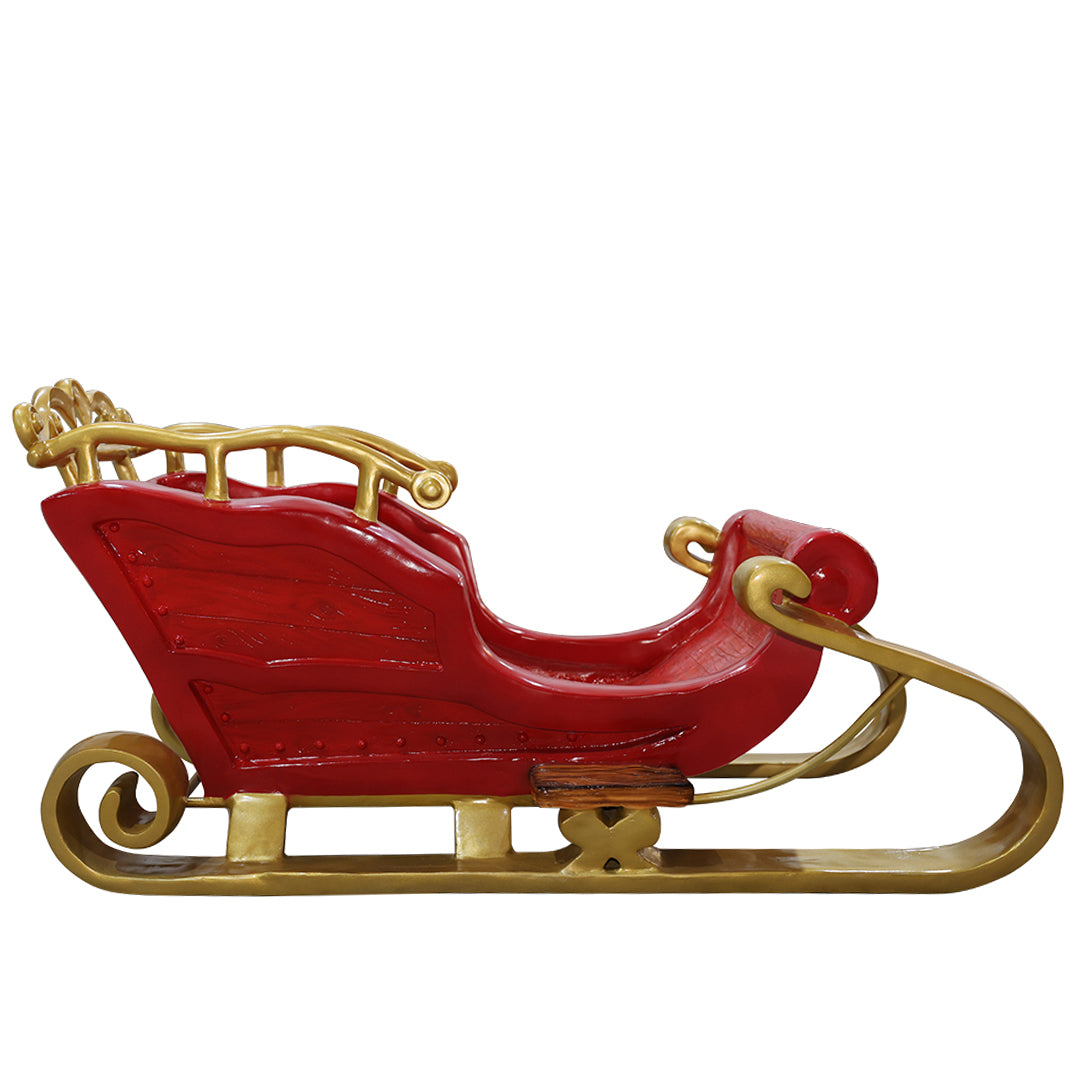 Santa Sleigh Resin Statue