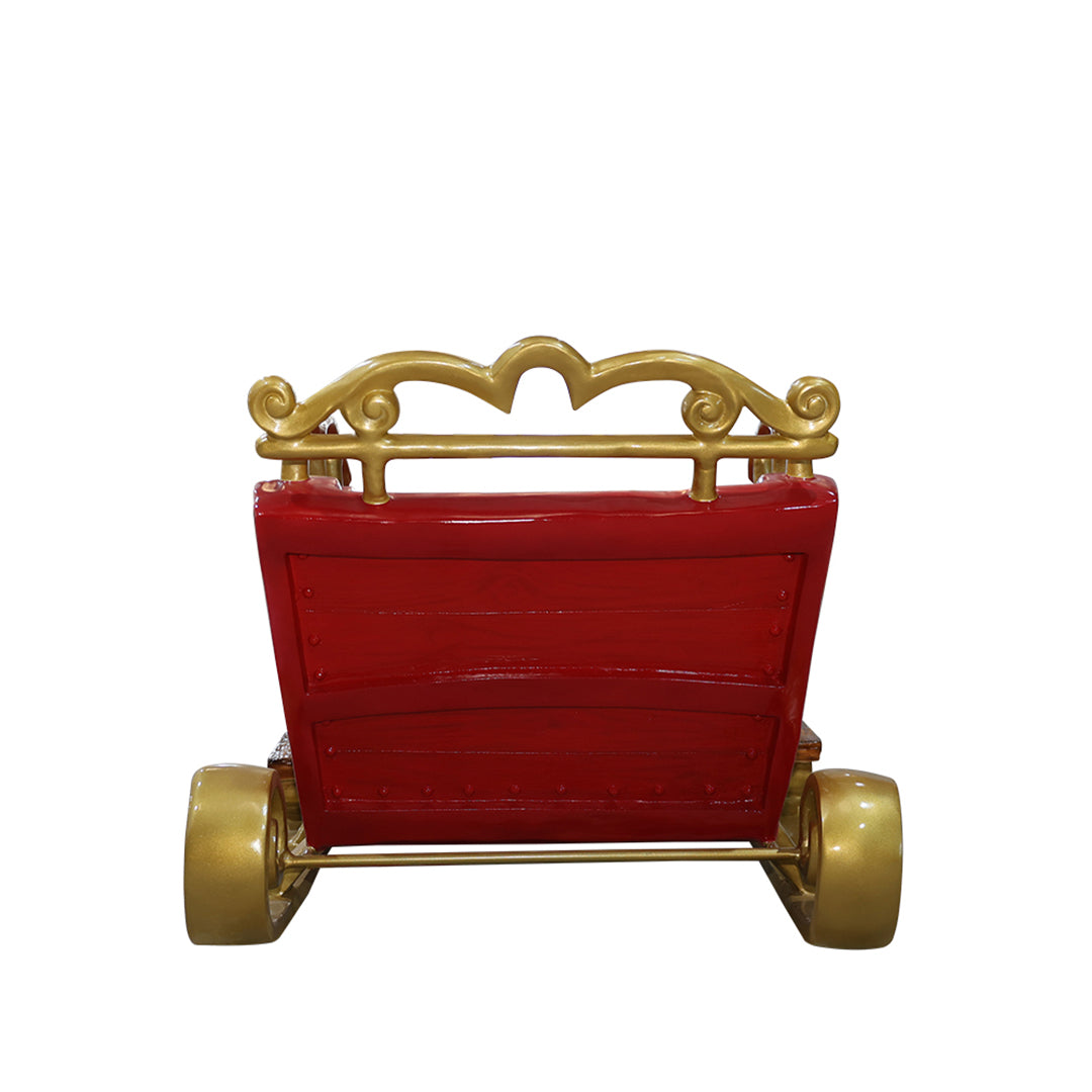 Santa Sleigh Resin Statue