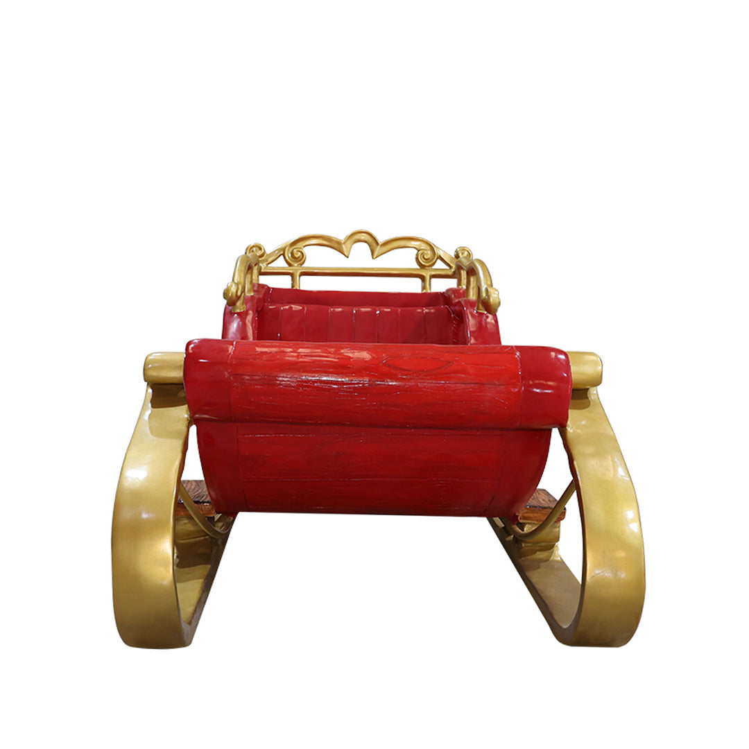 Santa Sleigh Resin Statue