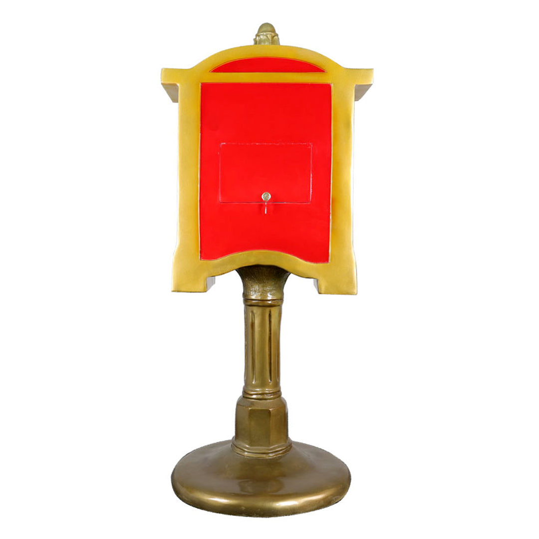 Santa Mailbox Resin Statue