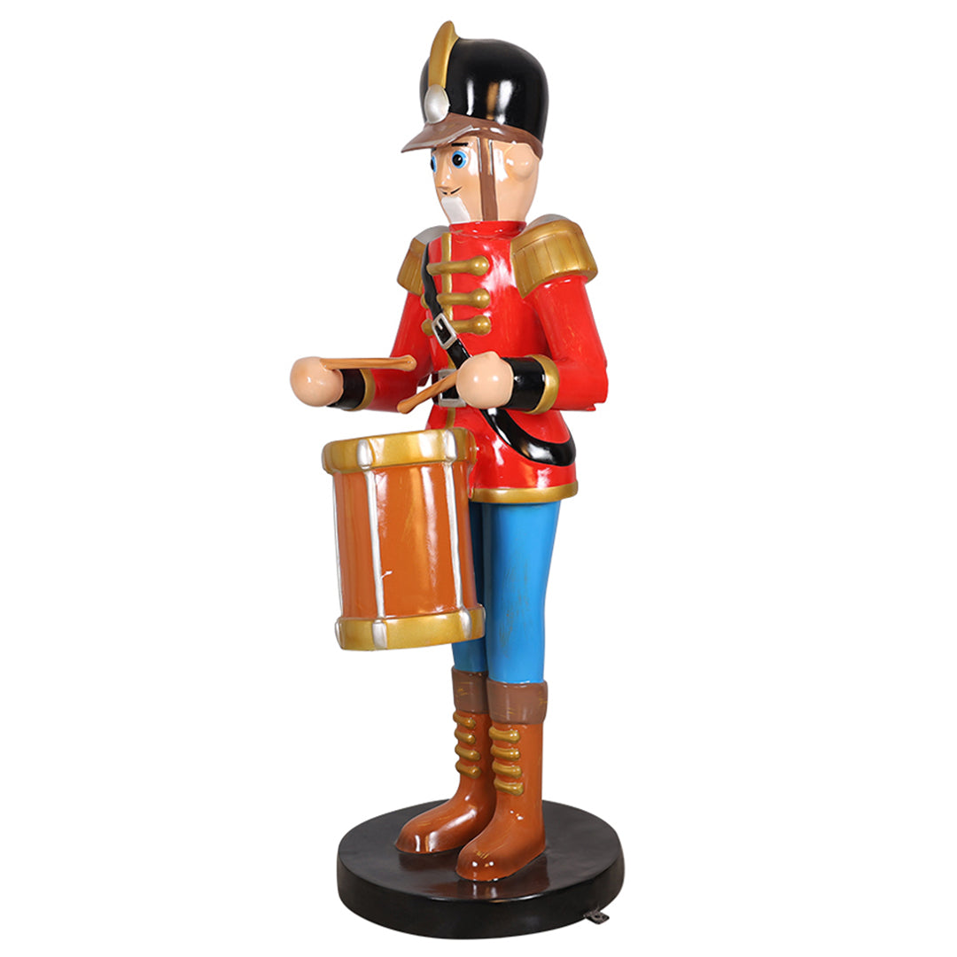 Soldier w/ Drum Resin Statue