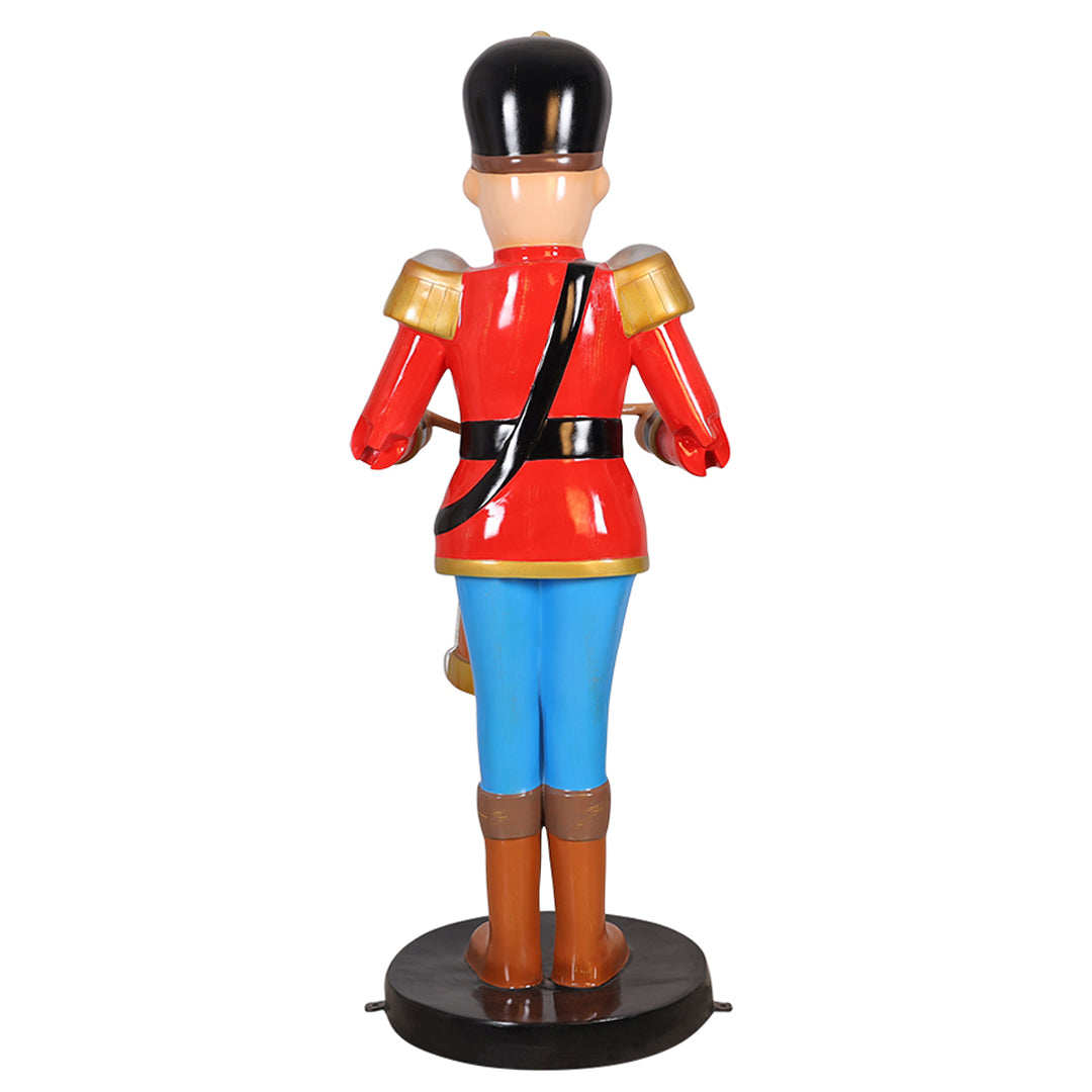 Soldier w/ Drum Resin Statue