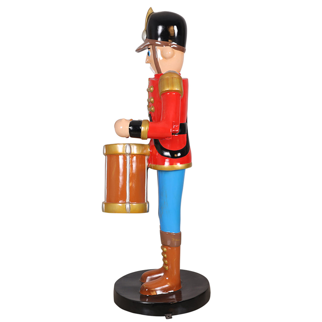 Soldier w/ Drum Resin Statue