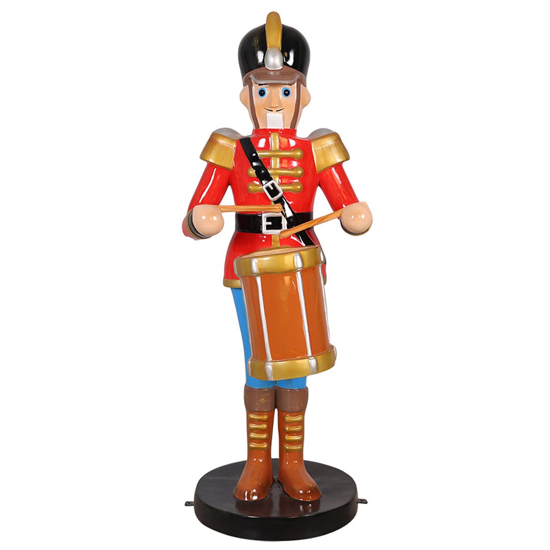Soldier w/ Drum Resin Statue