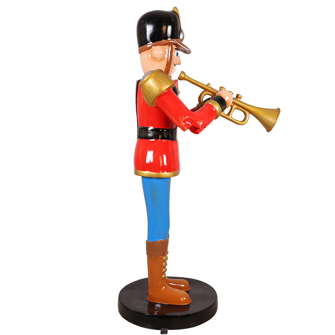 Soldier w/ Trumpet Resin Statue