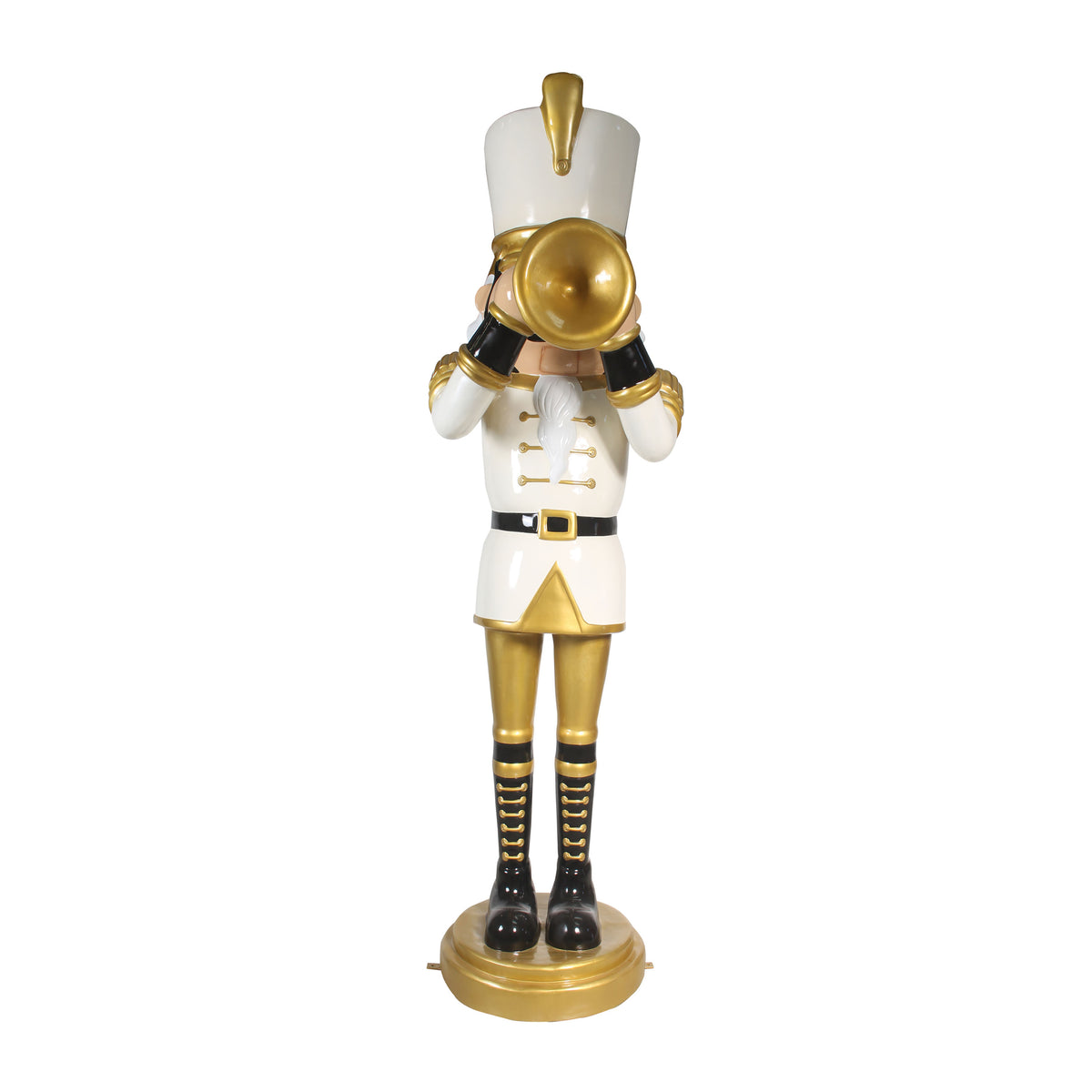 Nutcracker w/ Trumpet Resin Statue