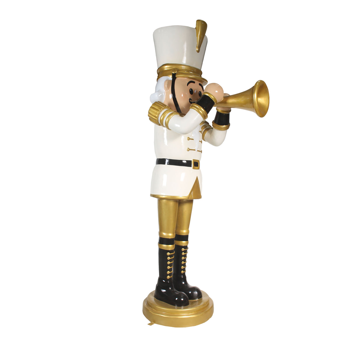 Nutcracker w/ Trumpet Resin Statue